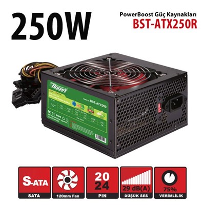 POWERBOOST 250W 12CM FAN GUC KAYNAGI (JPSU-BST-ATX250R)