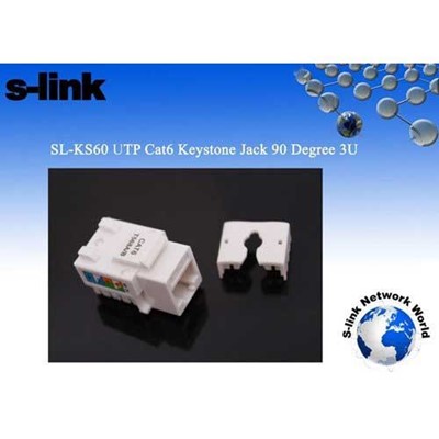 S-Lınk Sl-Ks60 Utp Cat6 90 Derece 3U Keystone Jack