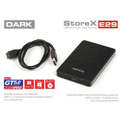 DARK STOREX E29 2.5" USB3.0 DISK KUTUSU (DK-AC-DSE29)