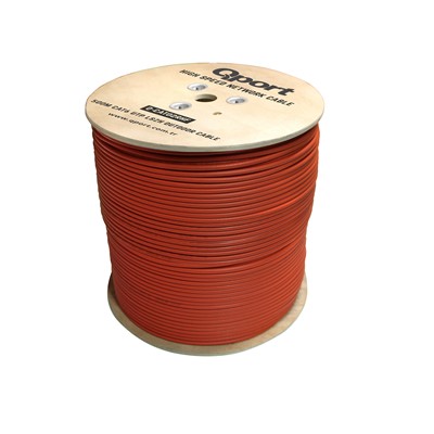 Qport 500M Cat6 Outdoor Lszh Turuncu 23Awg 0.58Mm Halogen Free Kablo(Q-Cato2rhf)