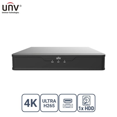 Unıvıew Nvr301-16S3 16 Kanal Vga/Hdmı 1X Hdd H265+ Nvr Kayıt Cihazı