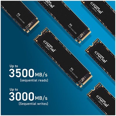 Crucıal P3 1Tb 3500/3300Mb/S M.2 2280 Pcıe Nvme Ssd Ct1000p3ssd8