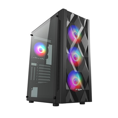 Fsp Cmt595al 750W 80+ Usb3.0 4X12cm Rgb Fan Sıyah E-Atx Kasa