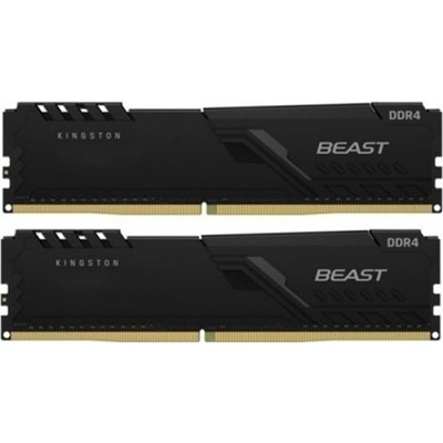 16 Gb (2X8gb) Ddr4 3200Mhz Kıngston Beast Black Cl16 Dımm (Kf432c16bbk2/16Tr)
