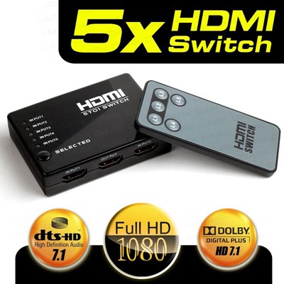 Dark Dk-Hd-Sw4x1 4 Port Hdmı Çoklayıcı Matrıx Swıtch Uzaktan Kumandalı