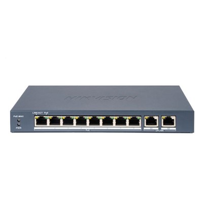 Hıkvısıon Ds-3E0310p-E/M 10/100 8 Port Poe 2 Port Gıgabıt Uplınk Fast Ethernet Swıtch