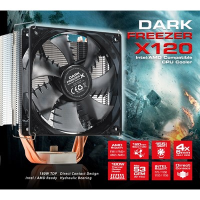 Dark Freezer X120 Dkccx120 Amd/Intel Am4/Lga1151 Uyumlu İşlemci Fanı