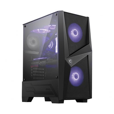 MSI MAG FORGE 100M USB3.2 2x12CM RGB + 12CM FAN PENCERELI ATX SIYAH KASA