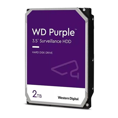 Wd Purple 2Tb 5400Rpm 256Mb Sata3 Wd23purz 7/24 Hdd Resmi Disti Garantili