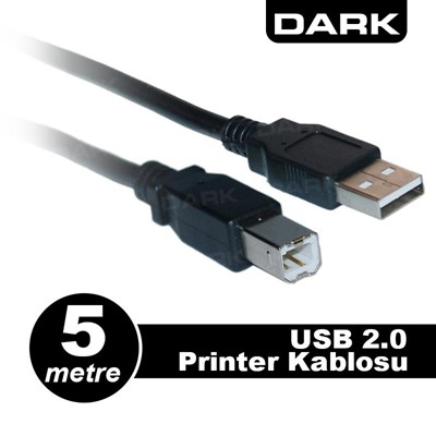 Dark Dk-Cb-Usb2prnl500 Usb 2.0 5M Prınter Ve Data Kablosu