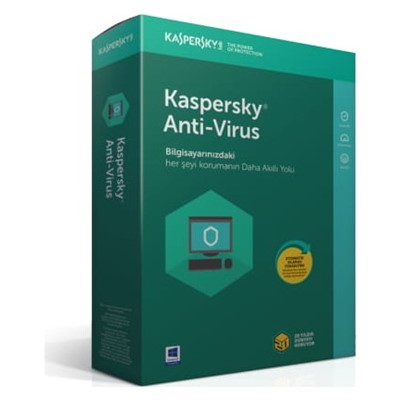 Kaspersky Antıvırus 2 Kullanıcı 1 Yıl