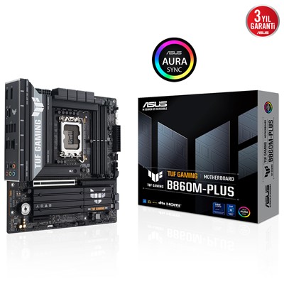 Asus Tuf Gamıng B860m-Plus 1851P Ddr5 Ses Glan Dp/Hdmı/Usb Sata3 Usb3.2 Matx