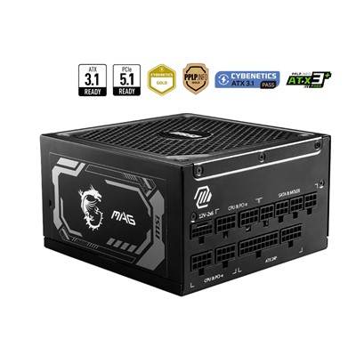 Msı Mag A1250gl 1250W 80+Gold 135Mm Fan Guc Kaynagı (Mag A1250gl Pcıe5)