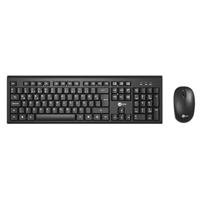 LECOO KW200 KABLOSUZ Q KLAVYE MOUSE SET SIYAH