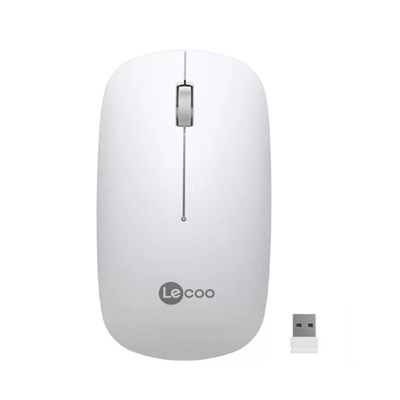 LECOO WS214 USB KABLOSUZ BEYAZ SESSİZ MOUSE