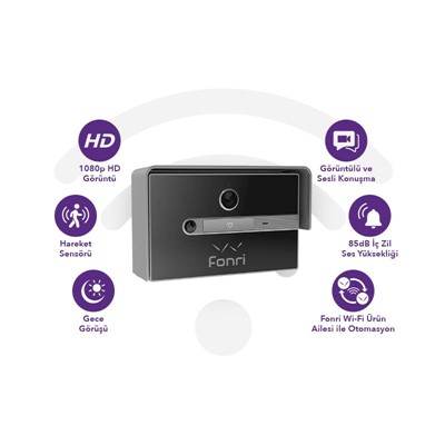 FONRİ WF3-EL3-0502-02 WIFI KABLOSUZ AKILLI KAPI ZİLİ