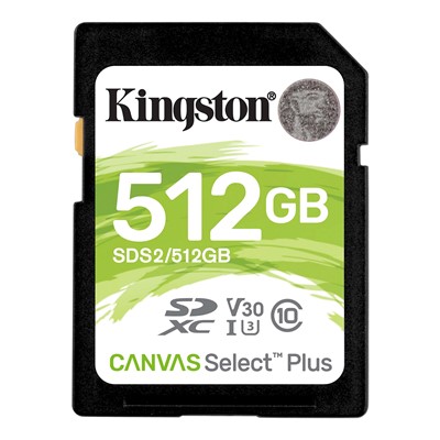 512 Gb Kıngston Canvas Select Plus Mıcro Sdxc Uhs-I Class 10 100Mb/S(Sds2/512Gb)