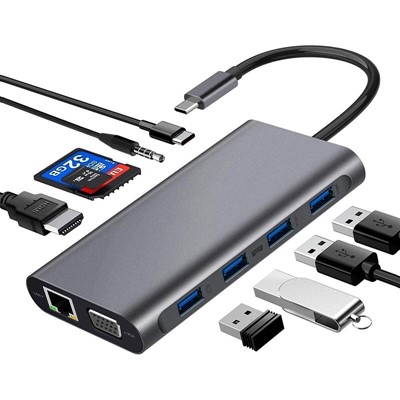 Codegen (Cdg-Cnv49) 4Xusb3.0/Hdmı/Vga/Type-C/Rj45/Mıcrosd Usb3.1 Type-C Hub