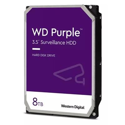Wd Purple 8Tb 5640Rpm 128 Mb Sata3 6Gbit/Sn Wd84purz 7/24 Hdd