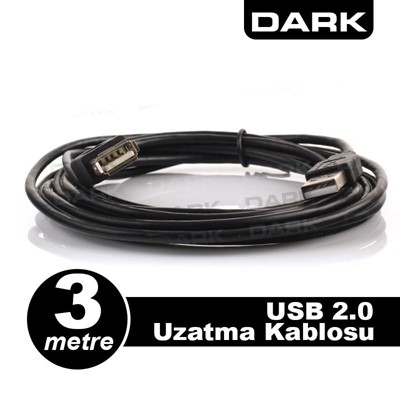 Dark Usb 2.0 3M Uzatma Kablosu (Dk-Cb-Usb2extl300)
