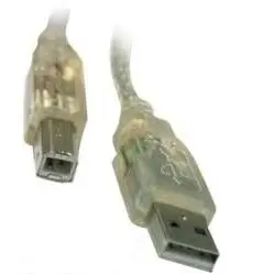 S-Lınk Sl-U2005 Usb 2.0 Seffaf 5Mt Prınter Kablo