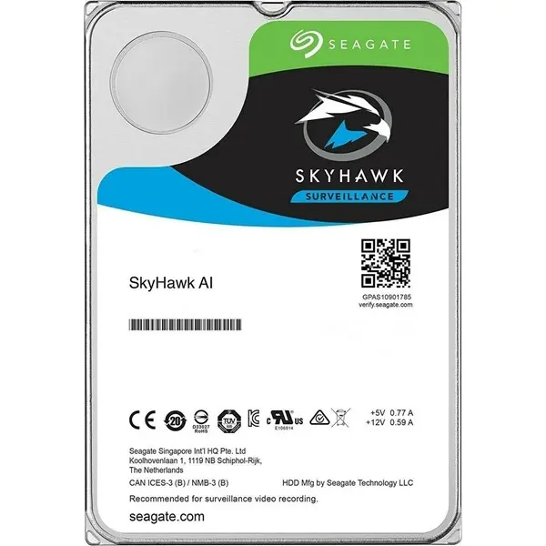 Seagate Skyhawk 10Tb 7200Rpm 256Mb Sata3 6Gbit/Sn St10000ve0008 7/24 Hdd