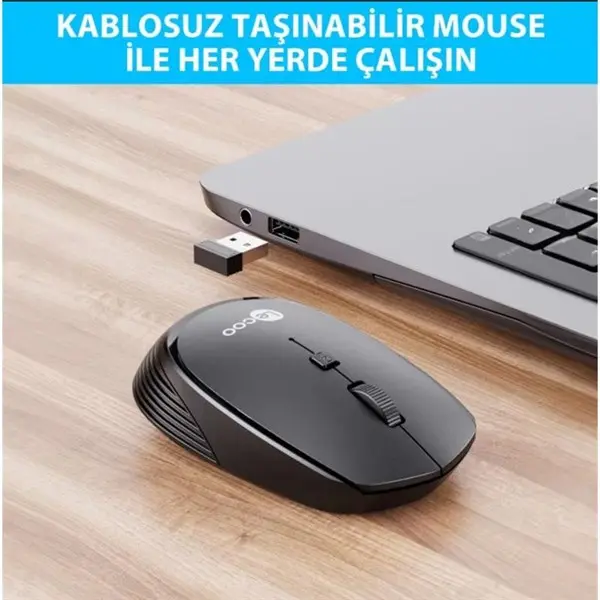 LECOO WS202-G USB KABLOSUZ GRİ MOUSE