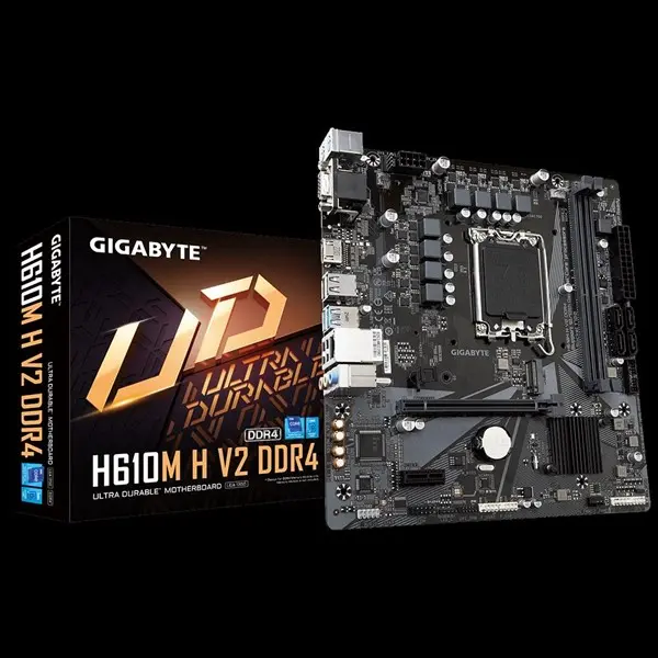 Gıgabyte H610m H V2 Ddr4 1700P Ddr4 Hdmı/Vga Sata3 Usb3.2 Matx