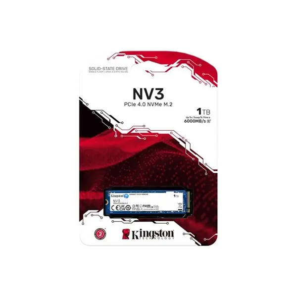 Kıngston Nv3 1Tb 6000/4000Mbs Nvme Pcıe M.2 Ssd Snv3s/1000G