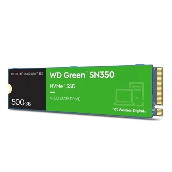 Wd Sn350 500Gb 2400/1500/Mb/S M2 Pcıe Nvme Ssd Wds500g2g0c