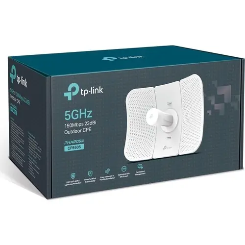 TP-LINK CPE605 150MBPS 1PORT 23DBI 5GHz OUTDOOR ACCESS POINT