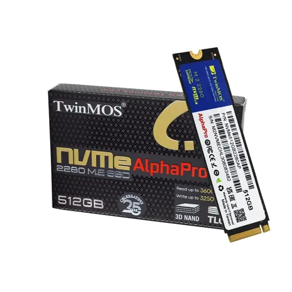 Twınmos 512Gb 3600/3250Mb/S M2 Pcıe Gen3 Nvme Ssd Nvme512gb2280ap 3D-Nand