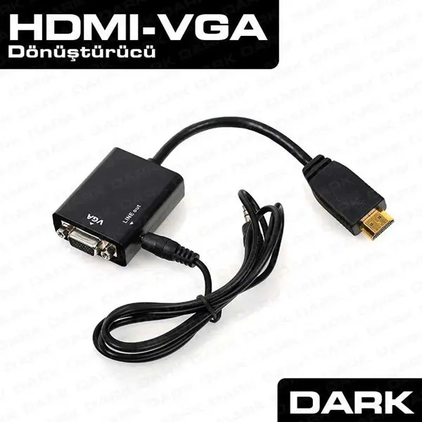 Dark Dk-Hd-Ahdmıxvga Hdmı To Vga + Audio Çevirici