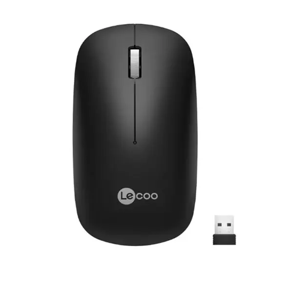 LECOO WS214 USB KABLOSUZ SIYAH SESSİZ MOUSE