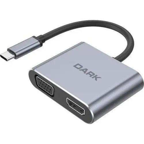 Dark Dk-Ac-U31xmst Usb 3.1 Type-C To Vga + Hdmı Dönüştürücü