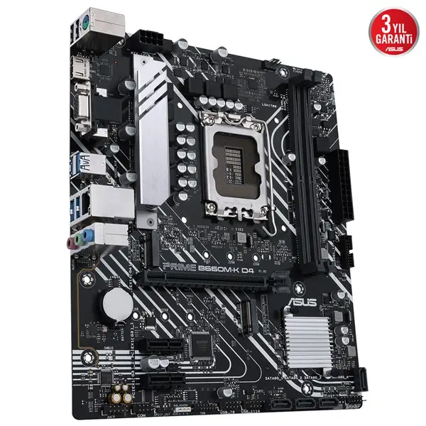 Asus Prıme B660m-K D4 2Xddr4 Hdmı/Vga 2Xm.2 1Xglan 1700P Anakart