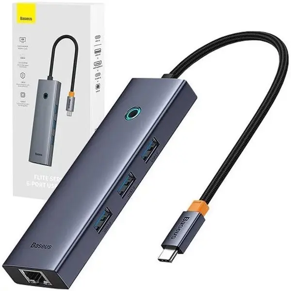 Baseus B00052807813-00 Type-C To 4K Hdmı/Usb 3.O+ 6In1 Çevirici Hub