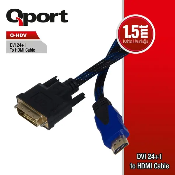 Qport Q-Hdv Dvı 24+1 To Hdmı Çevirici