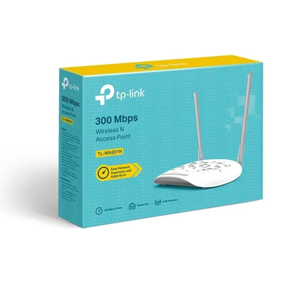 TP-LINK TL-WA801N 1 PORT 300MBPS 2.4GHZ 2x5dBI ACCESS POINT