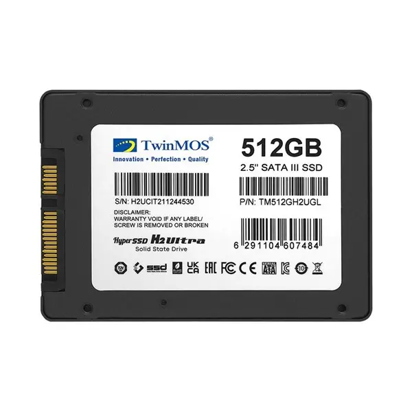 TWINMOS 512 GB 2.5" SATA3 SSD 580/550 (TM512GH2UGL)