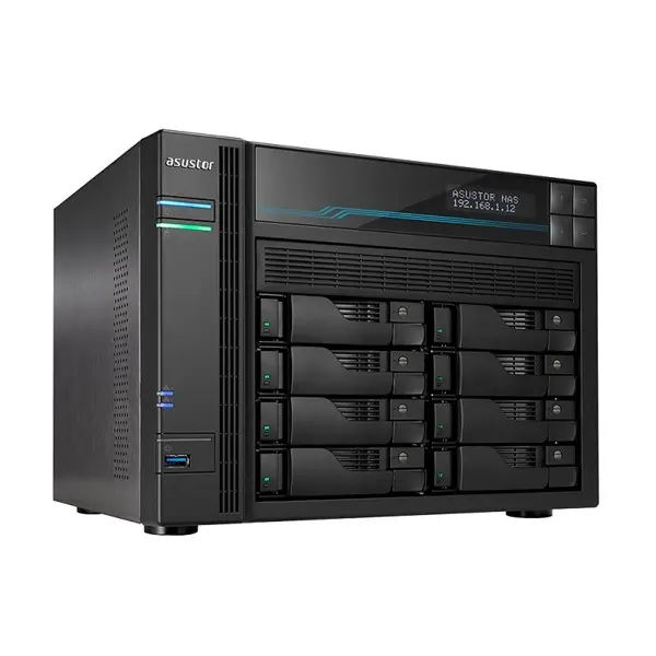 ASUSTOR AS6508T 8 BAY NAS(8X22TB Desteği), 8GB DDR4, M.2 x2, 10GbE x2, 2.5 GbE x2 DEPOLAMA ÜNİTESİ