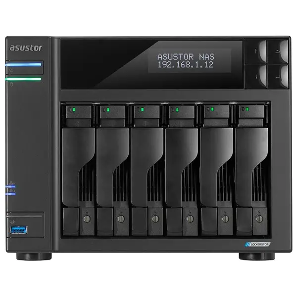 ASUSTOR AS6706T 6 BAY NAS(6X22TB Desteği), 8GB DDR4, M.2 x4, PCIe x1, 2.5GbE x2 DEPOLAMA ÜNİTESİ