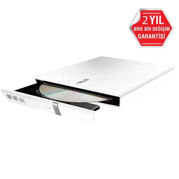 Asus Sdrw-08D2s-U Usb 2.0 8X Dvd-Rw Lıte Harıcı Beyaz