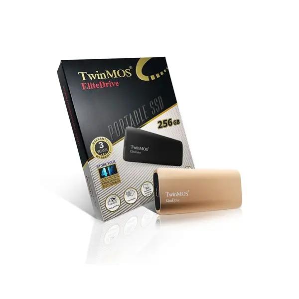 TWINMOS 256 GB USB3.2/C TASINABILIR SSD GOLD (PSSDEGBMED32-G)