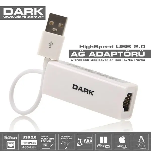 Dark Dk-Nt-U2lan 10/100 Usb Ethernet Dönüştürücü