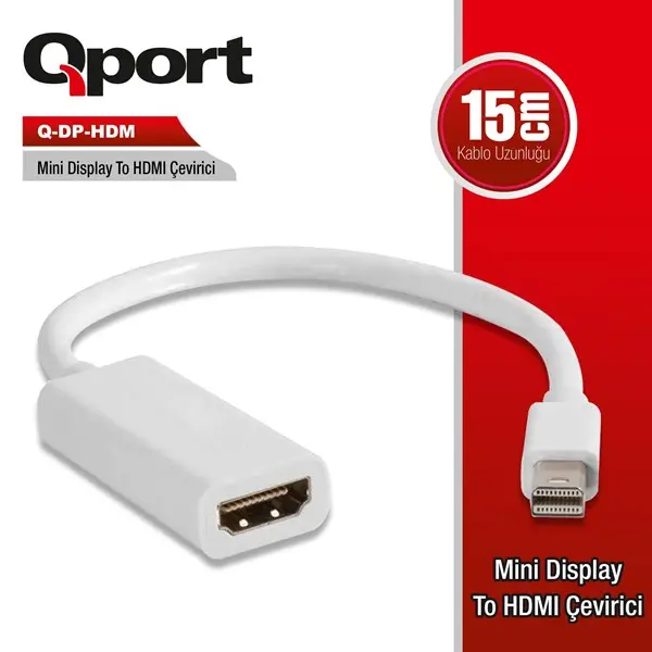 Qport Q-Dp-Hdm Mını Dısplay To Hdmı Çevirici