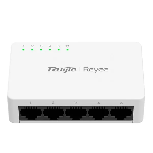 Ruıjıe Reyee Es05g-L 5 Port 10/100/1000 Yonetılemez Desktop Swıtch Plastik Kasa