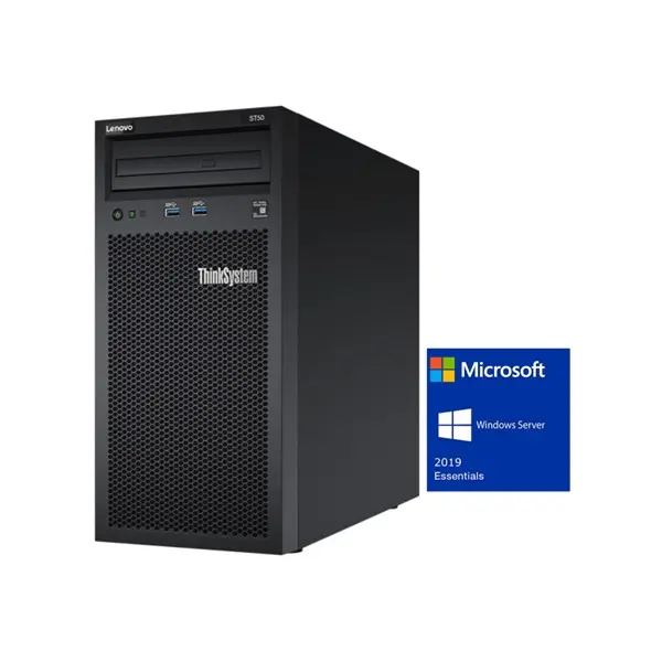 Lenovo 7D8j100gea St50 E-2324G 1X16gb 2X960gb Ssd 1X500w Server + 2019 Essentıals