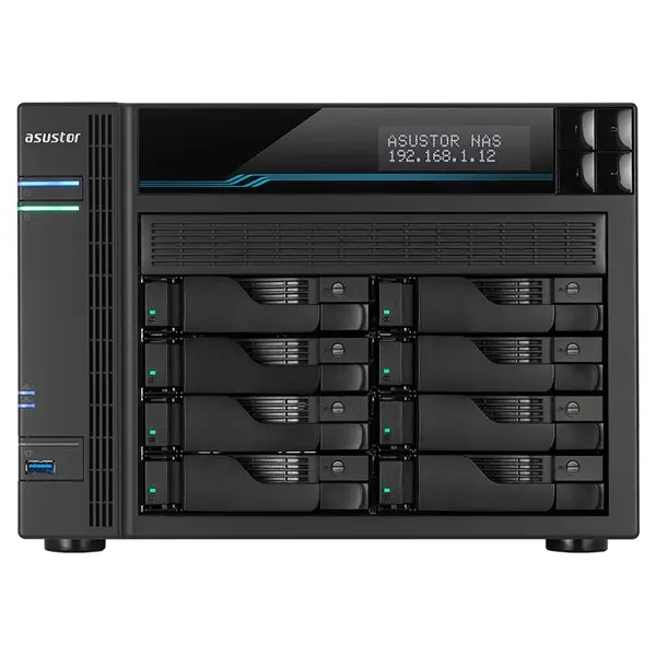 ASUSTOR AS6508T 8 BAY NAS(8X22TB Desteği), 8GB DDR4, M.2 x2, 10GbE x2, 2.5 GbE x2 DEPOLAMA ÜNİTESİ