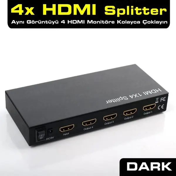 Dark Dk-Hd-Sp4x1 4 Port Hdmı Çoklayıcı